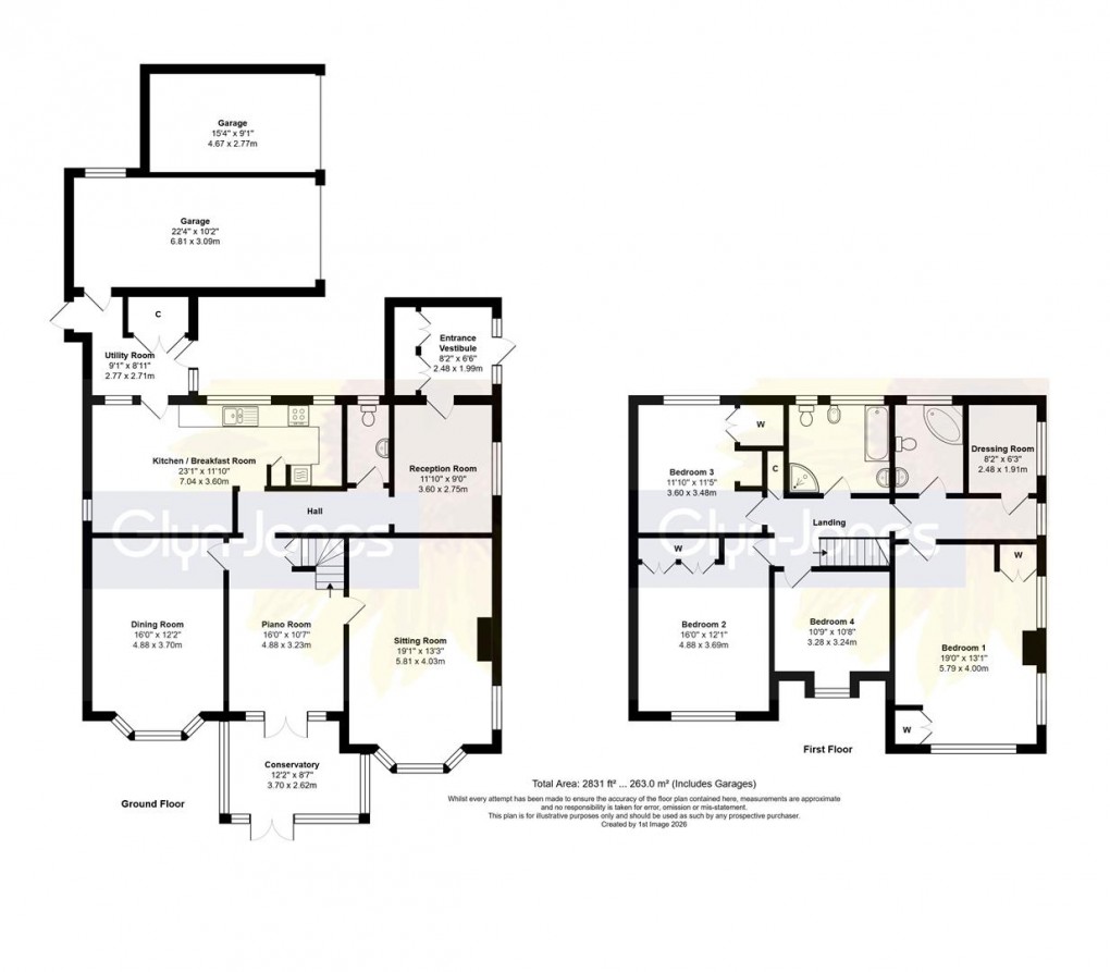Floorplan for Bushby Avenue, Rustington