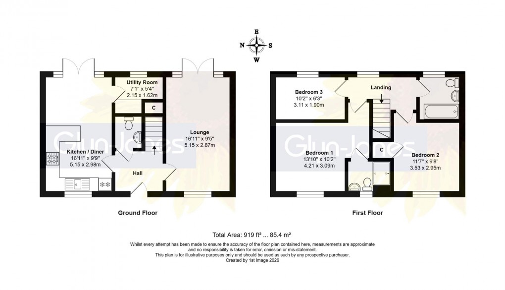 Floorplan for Thompson Grove, Littlehampton