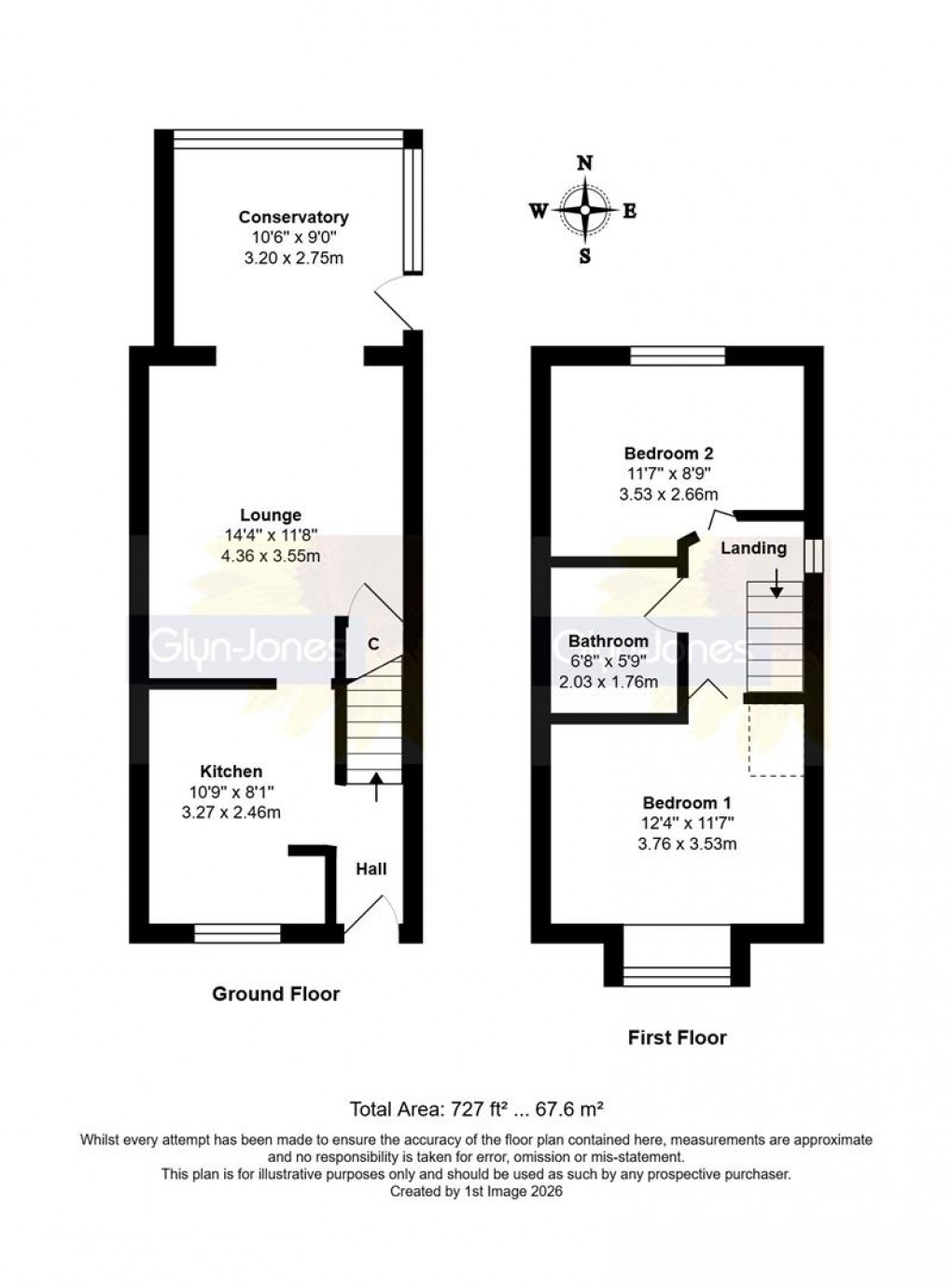 Floorplan for Coniston Way, Beaumont Park