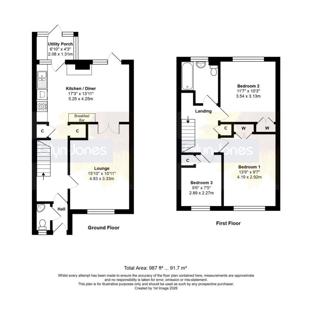 Floorplan for Courtwick Road, Littlehampton
