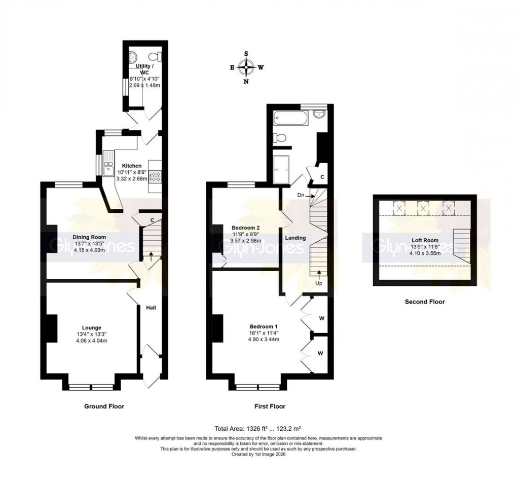 Floorplan for Cornwall Road, Littlehampton