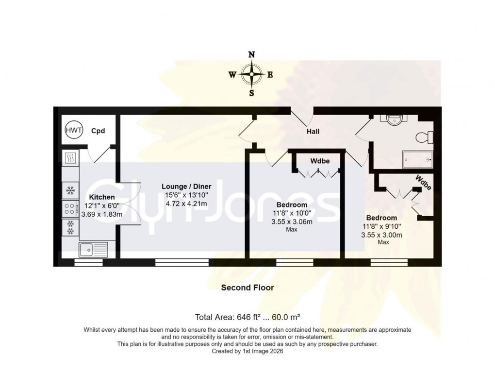 Floorplan for Francis Court, Church Street, Littlehampton