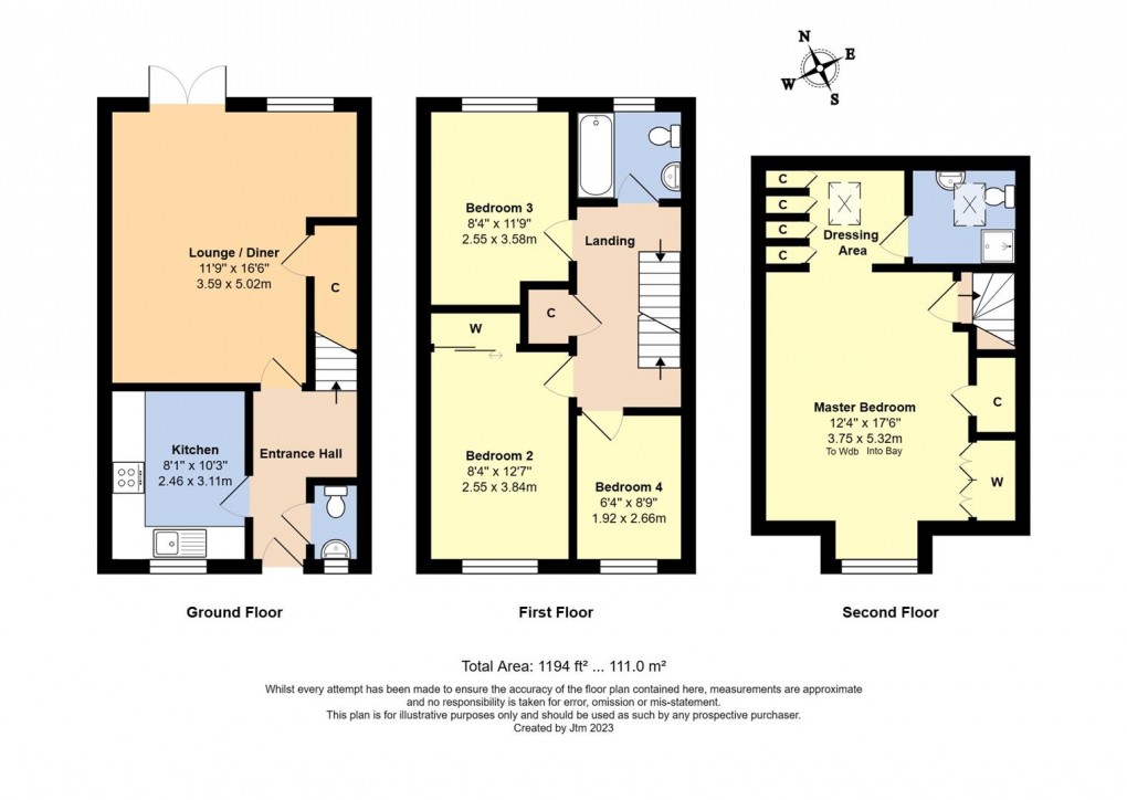 Floorplan for Holmes Way, Littlehampton
