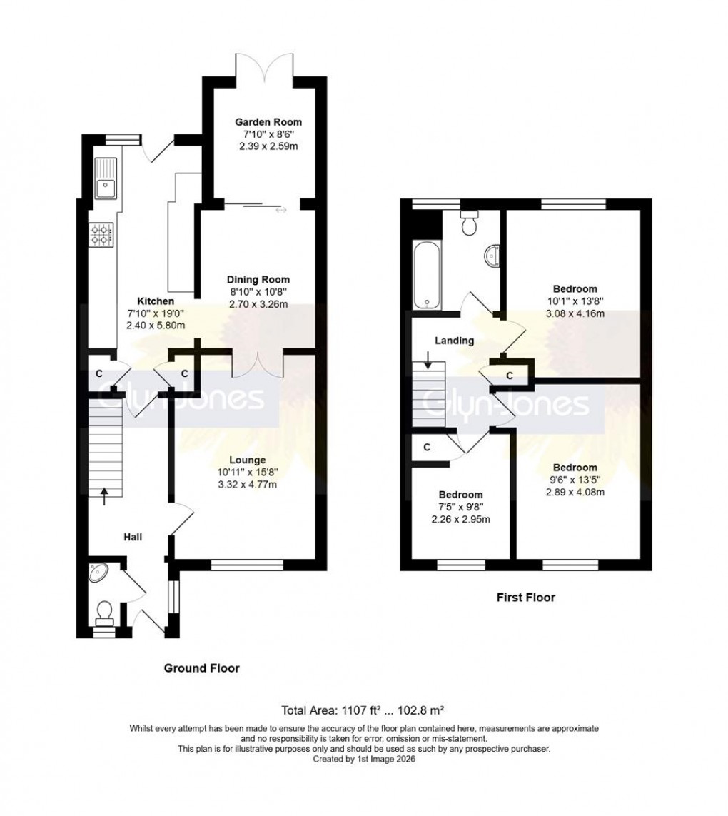 Floorplan for Potters Mead, Littlehampton