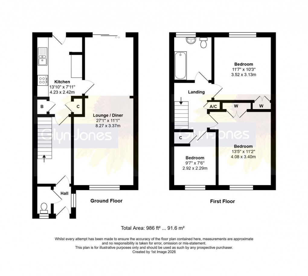 Floorplan for Potters Mead, Littlehampton
