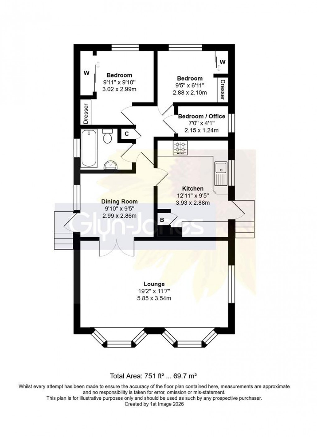 Floorplan for Thornlea Park, Littlehampton