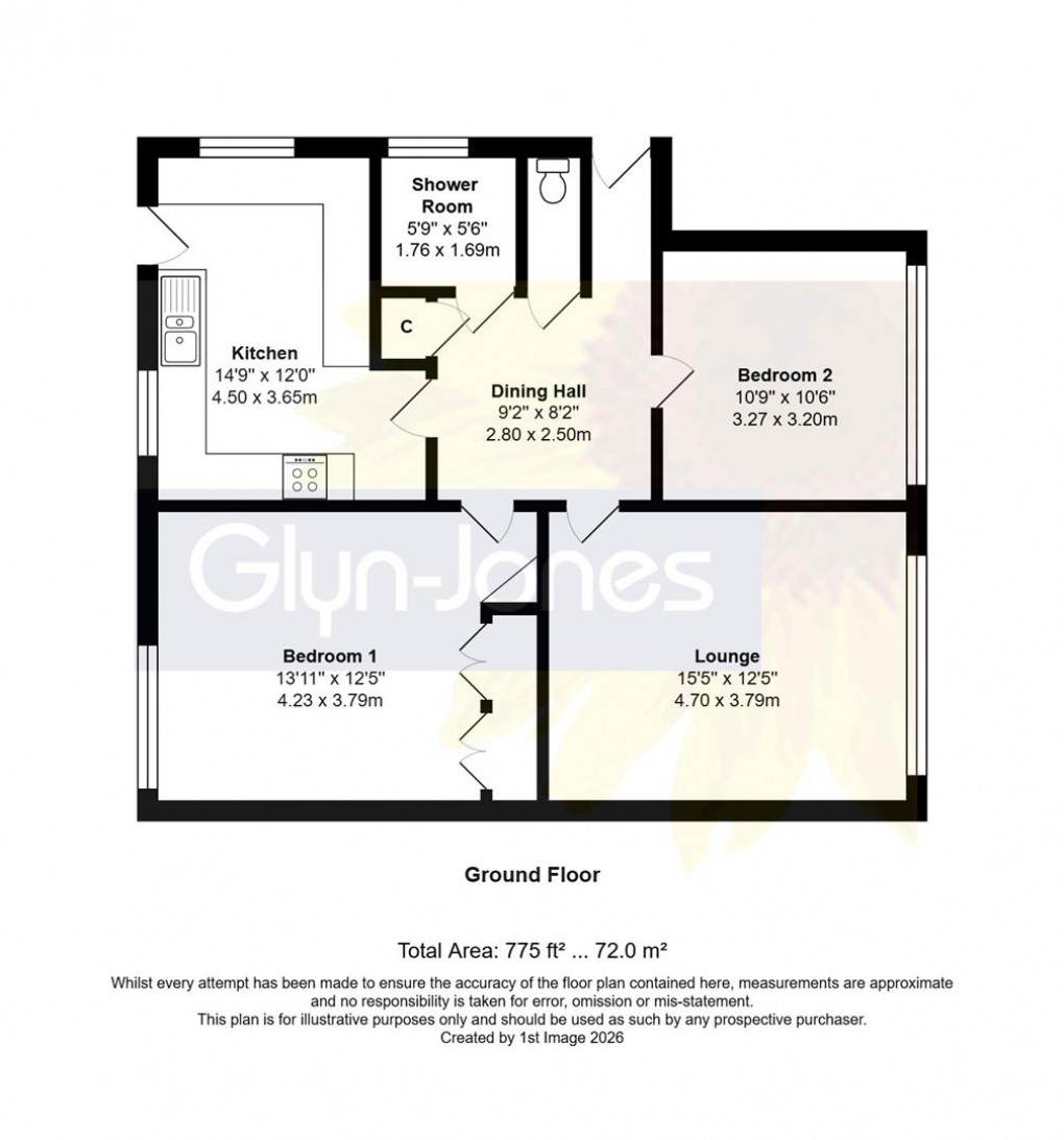 Floorplan for Elm Place, Rustington