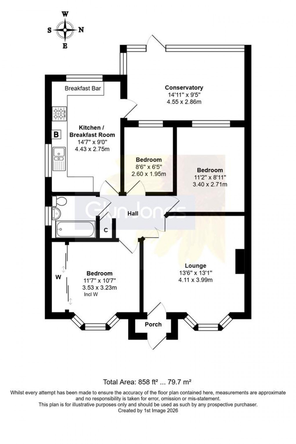 Floorplan for Clarence Avenue, Littlehampton