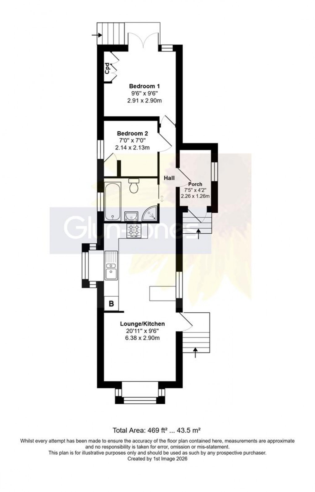 Floorplan for Kingsmead, Thornlea Park, Littlehampton