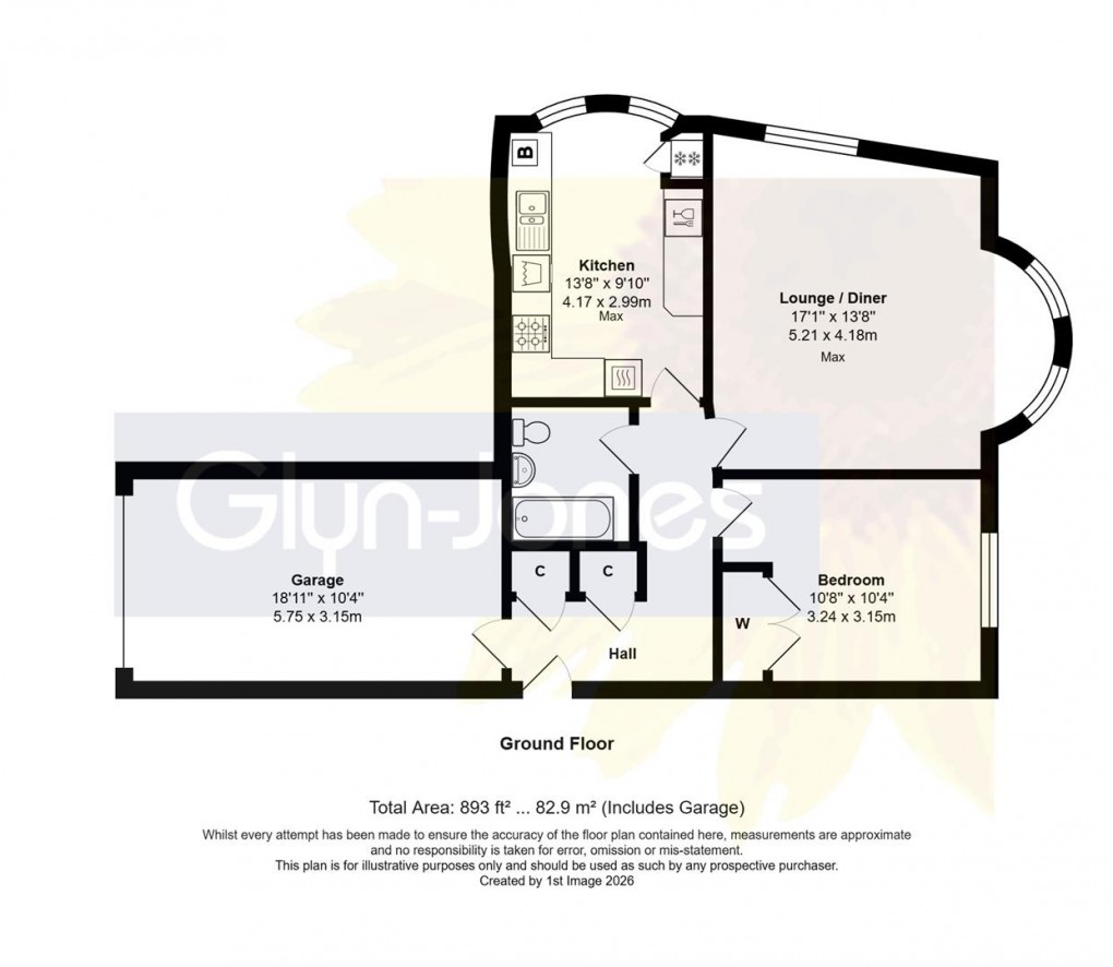 Floorplan for Beach Crescent, Littlehampton