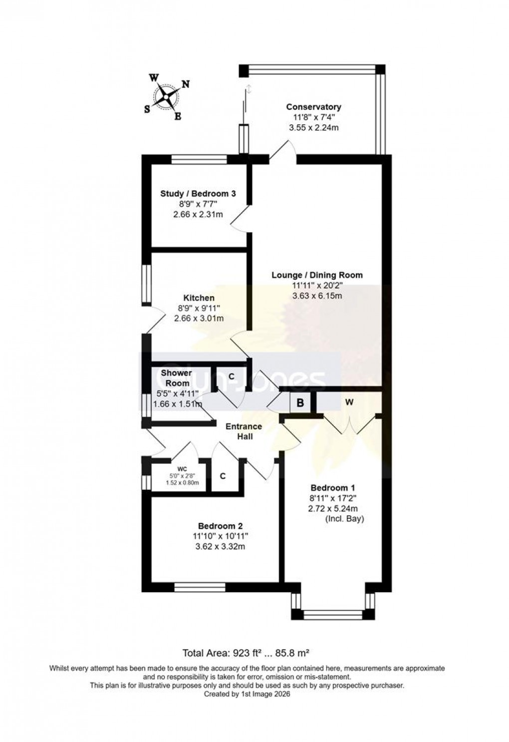 Floorplan for Middle Mead, Beaumont Park, Littlehampton