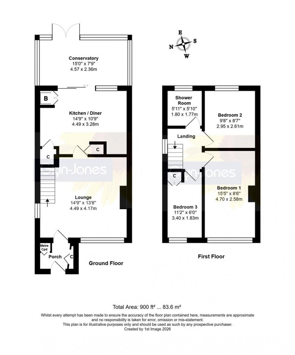 Floorplan for Kirdford Close, Rustington