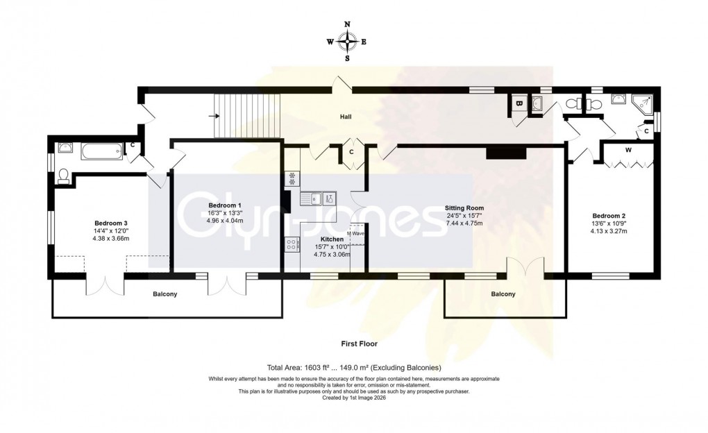 Floorplan for Norfolk Place, Littlehampton