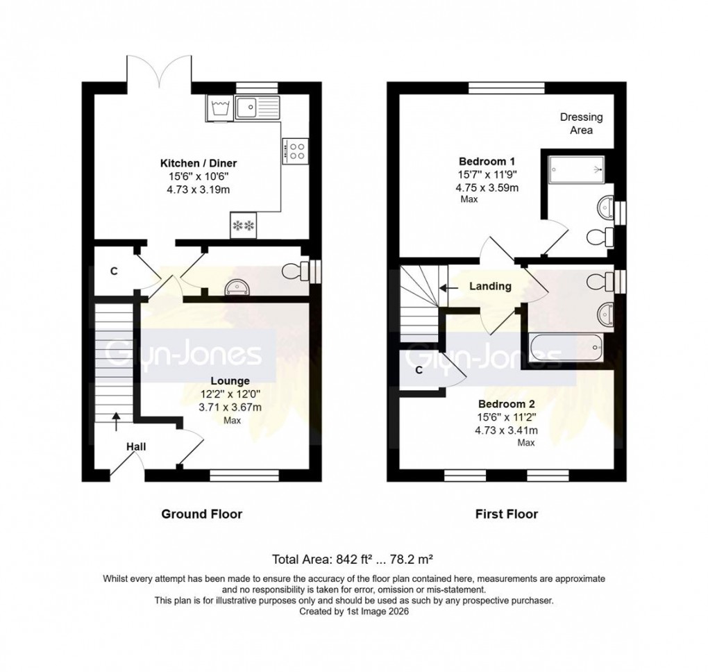 Floorplan for Linseed Way, Yapton, Arundel