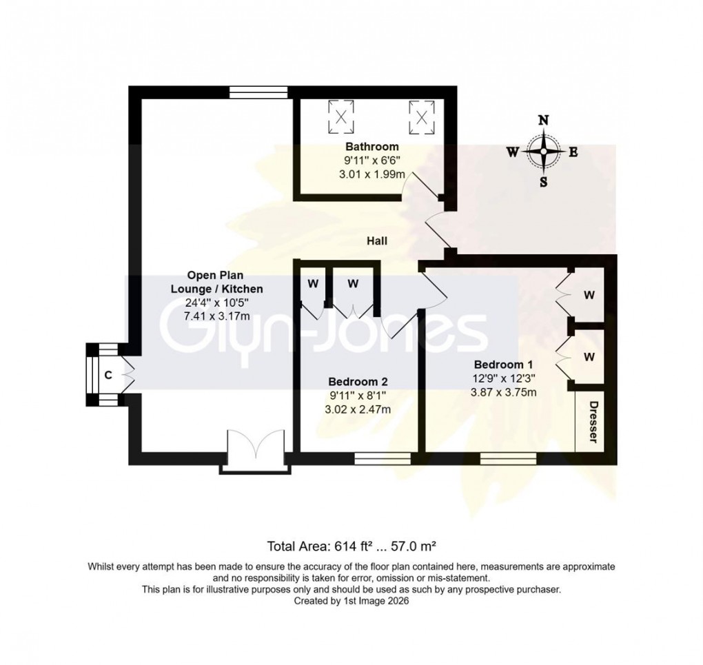 Floorplan for The Old Slipway, River Road, Arundel