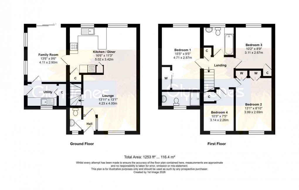 Floorplan for The Pines, Yapton, Arundel