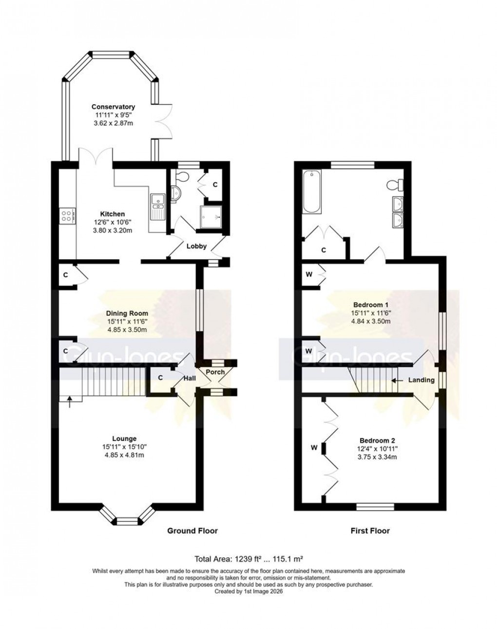 Floorplan for The Street, Clapham, Worthing