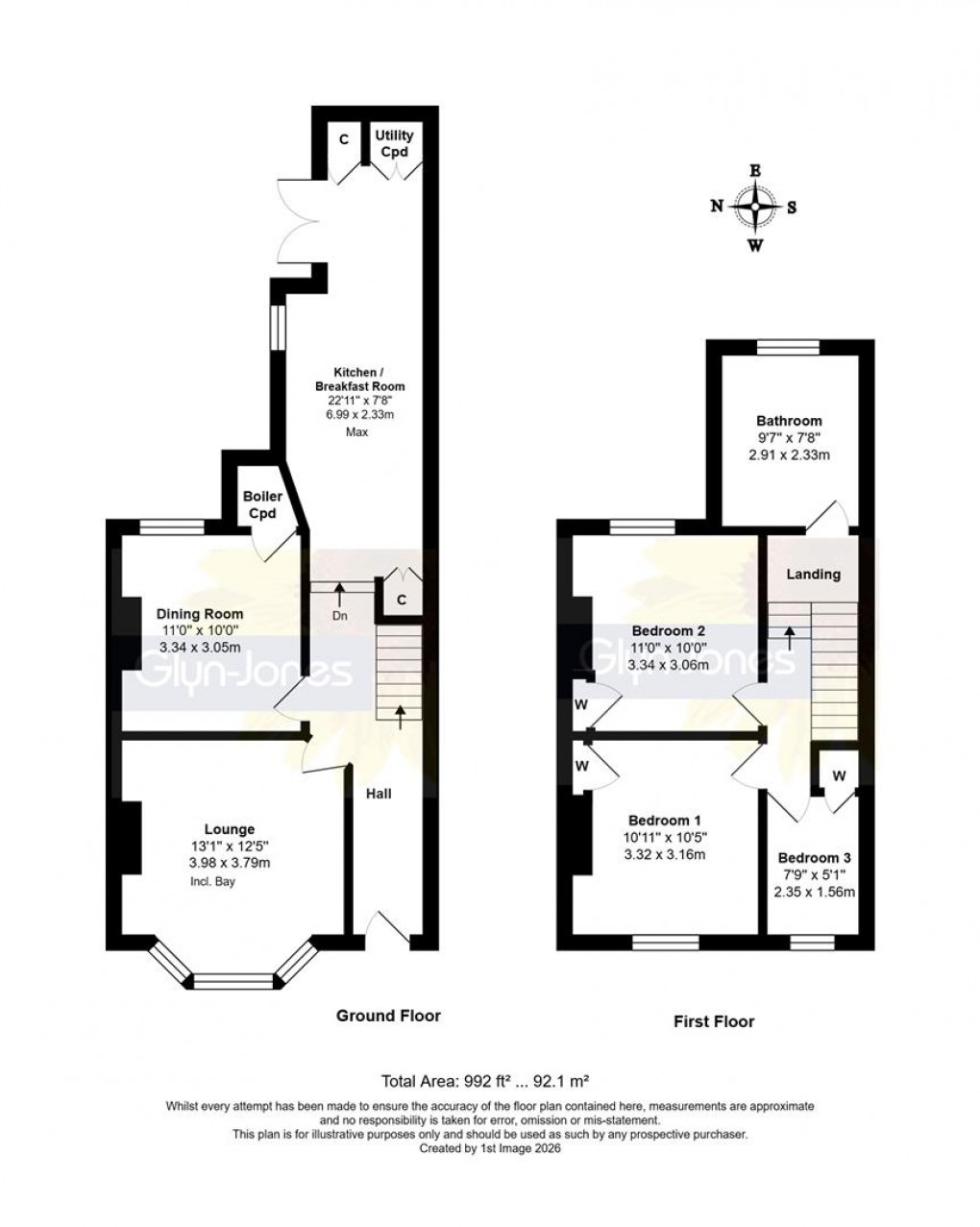 Floorplan for Church Road, Rustington