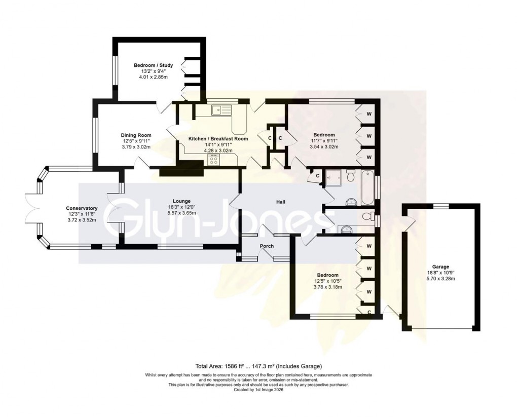 Floorplan for Ruston Park, Rustington, Littlehampton