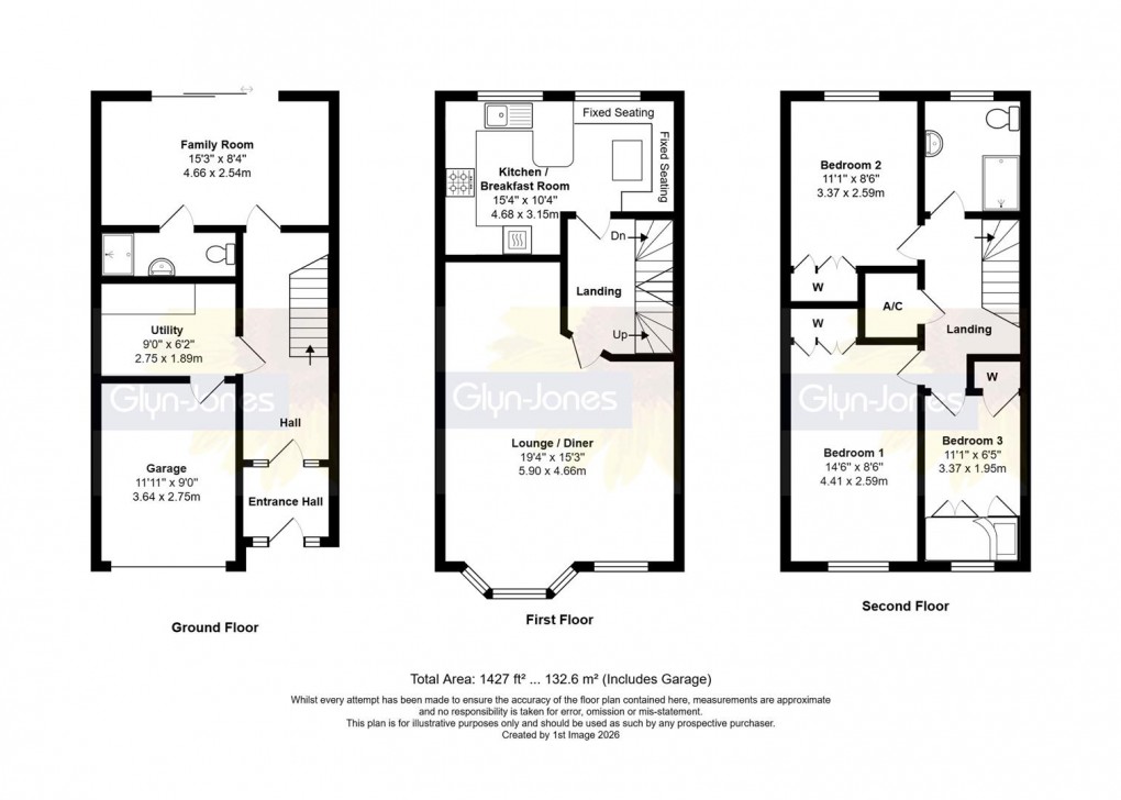 Floorplan for Blenheim Close, Rustington