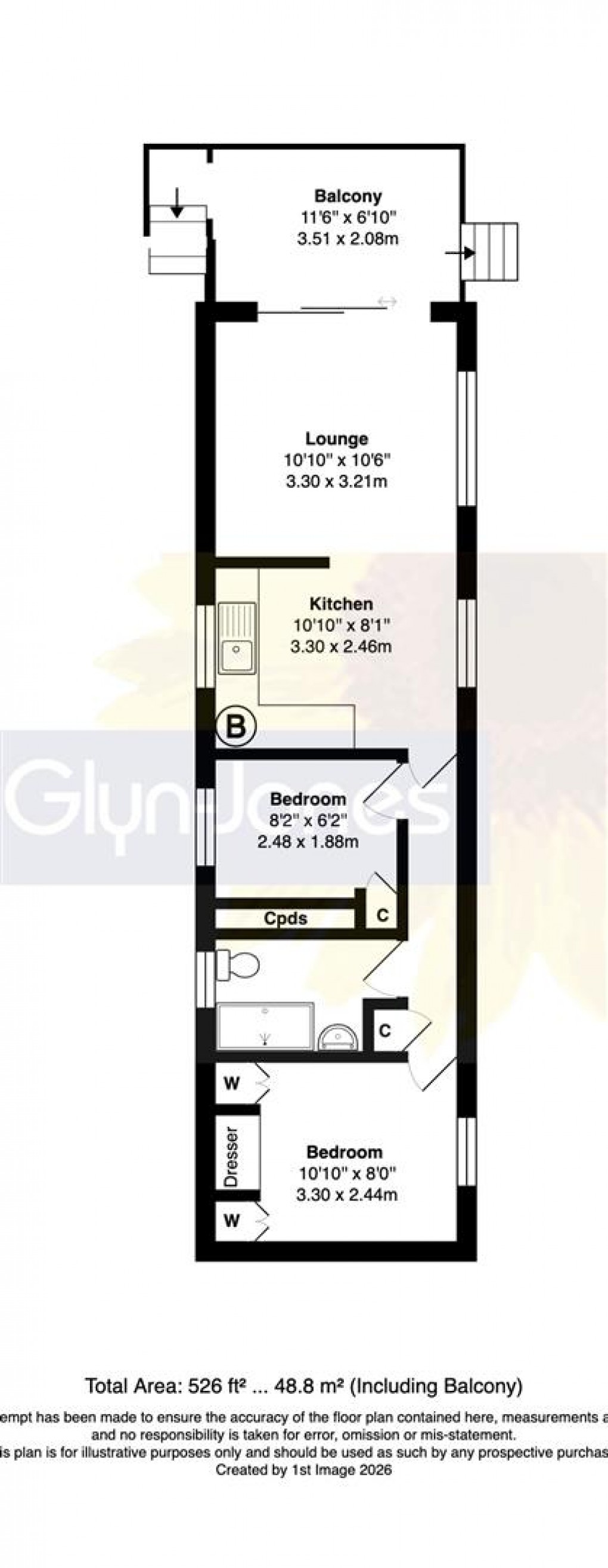 Floorplan for Maypole Lane, Yapton, Arundel