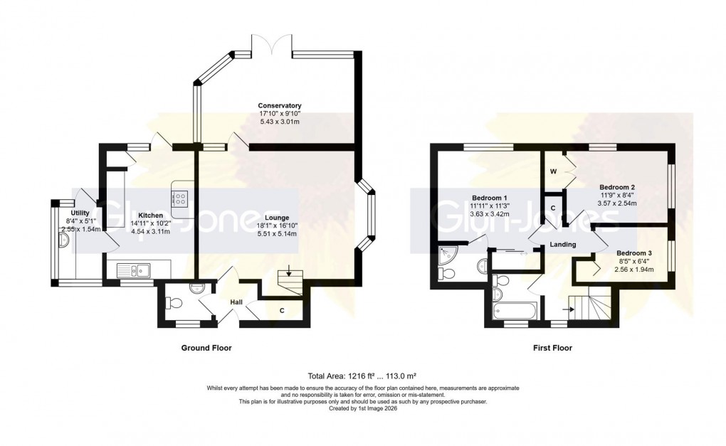 Floorplan for Hutchinson Close, Rustington, Littlehampton