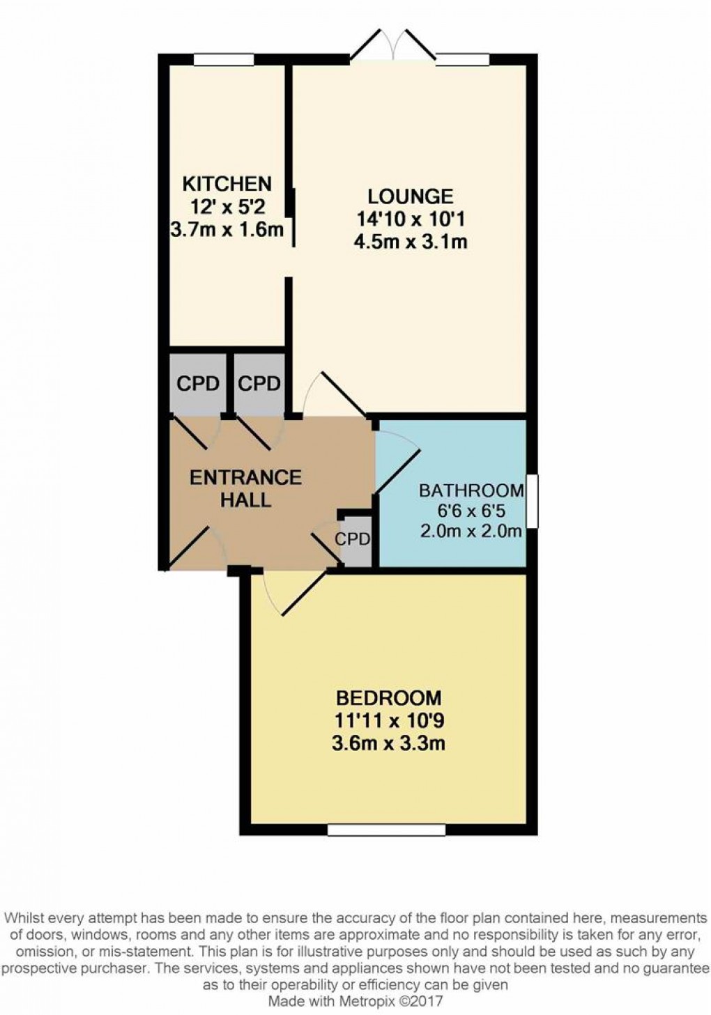 Floorplan for York Gardens, York Road, Littlehampton