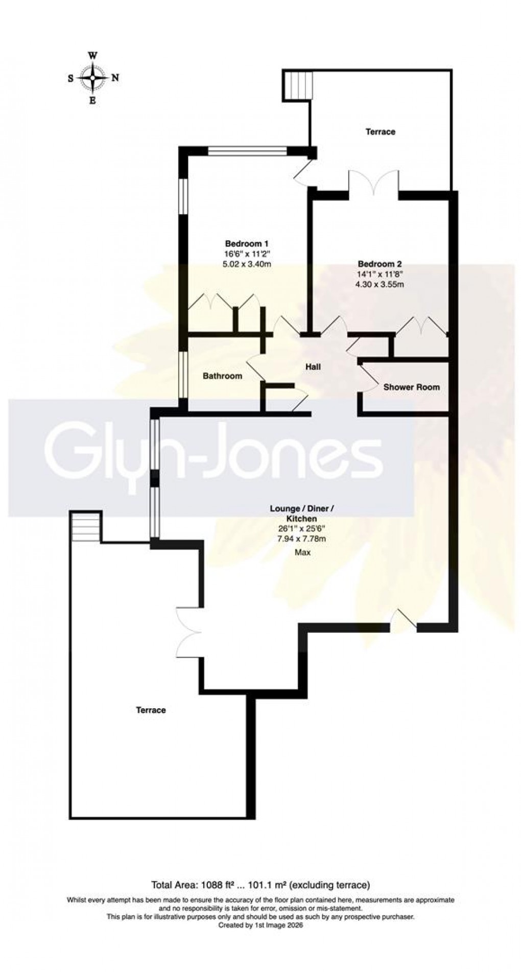 Floorplan for Sea Avenue, Sea Estate, Rustington