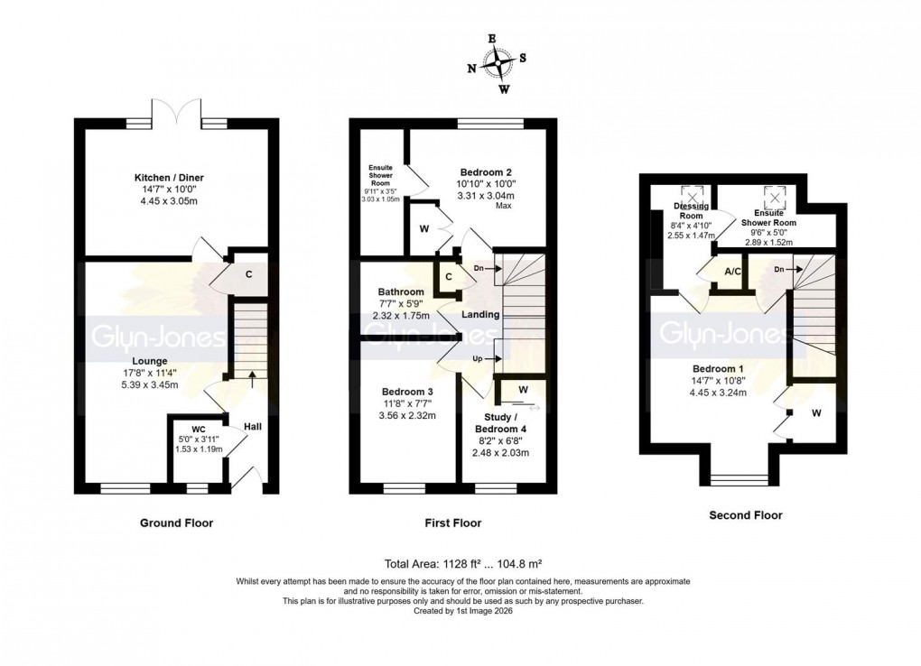 Floorplan for Woodlands Avenue, Rustington
