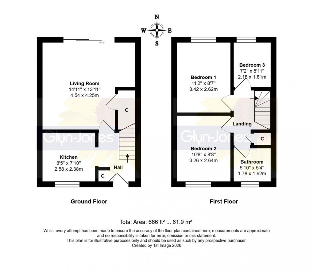 Floorplan for Dawtrey Close, Rustington, Littlehampton