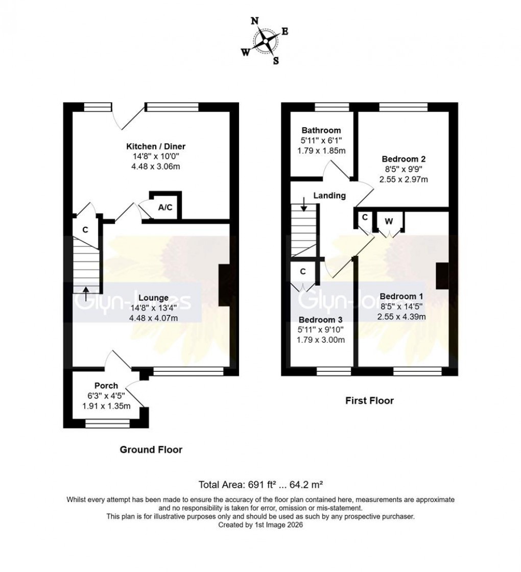 Floorplan for Fontwell Close, Rustington