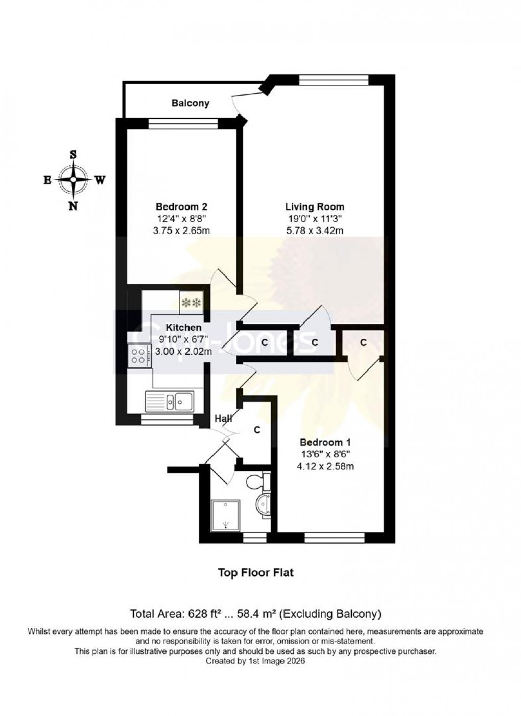 Floorplan for South Terrace, Littlehampton