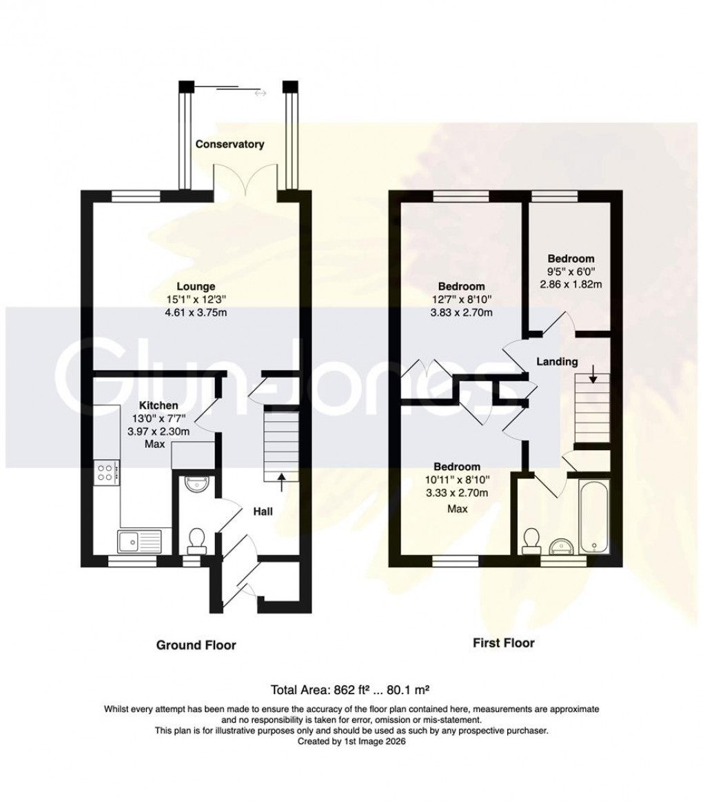 Floorplan for Dinsdale Gardens, Rustington