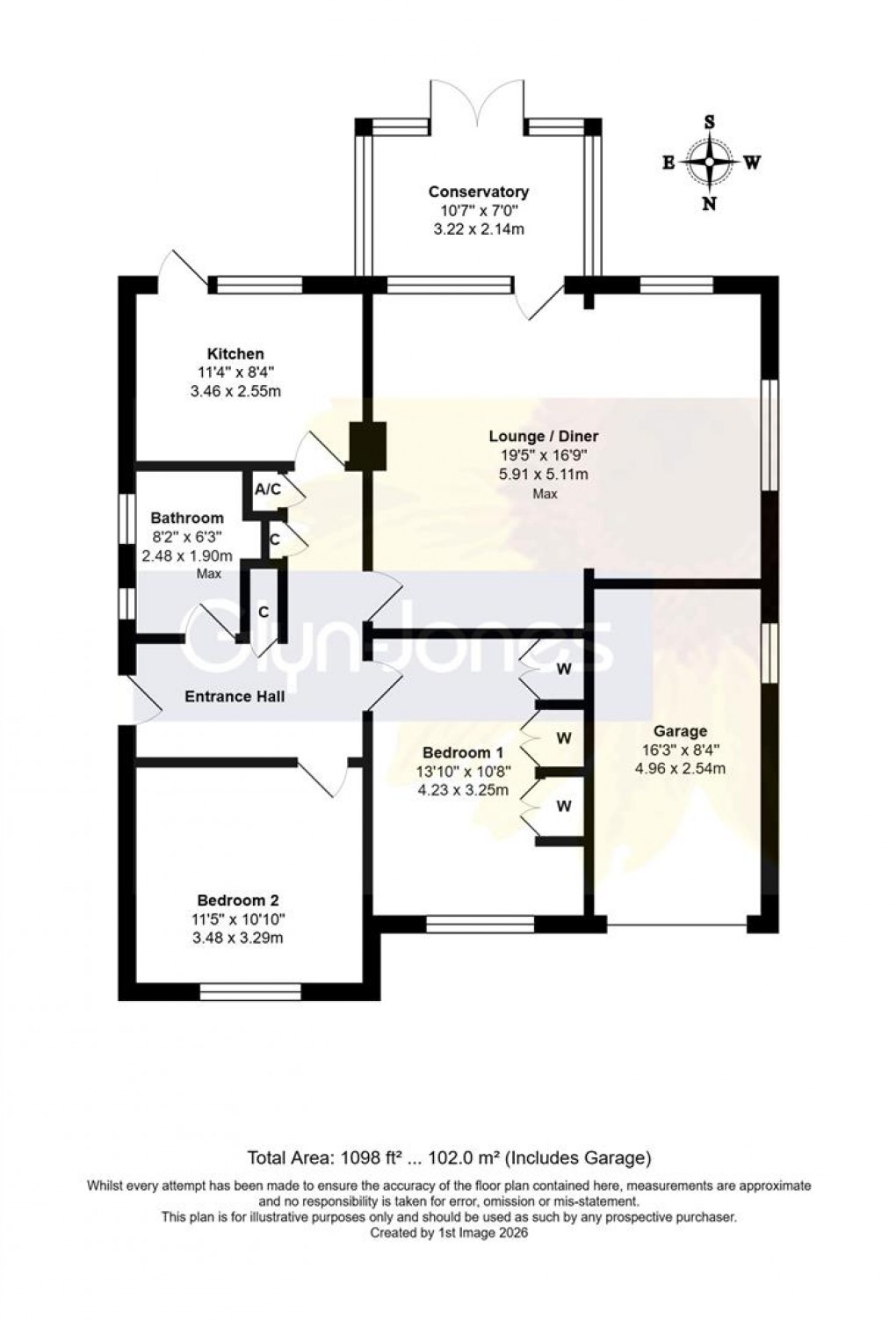 Floorplan for Dingley Road, Rustington