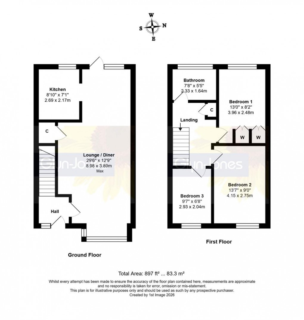 Floorplan for Hide Gardens, Rustington, Littlehampton