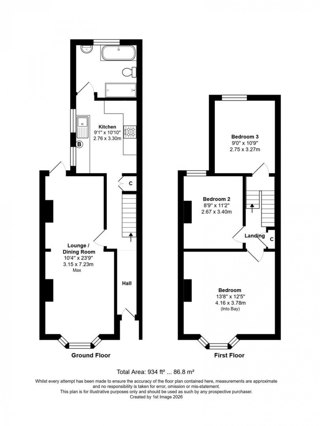 Floorplan for Beaconsfield Road, Littlehampton