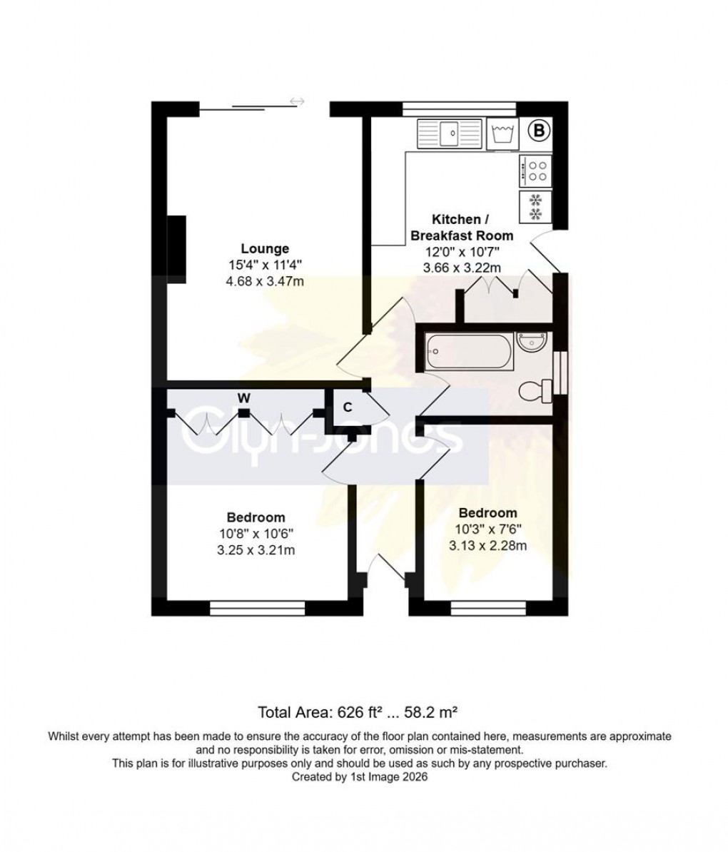 Floorplan for Harting Road, Wick, Littlehampton