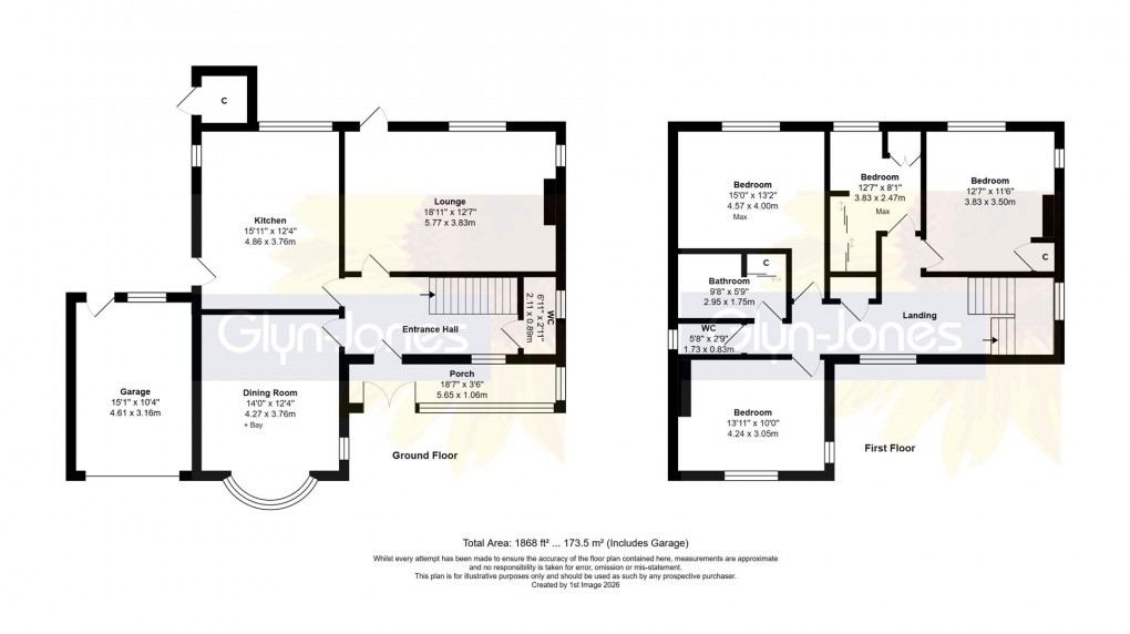 Floorplan for Sea Avenue. Rustington