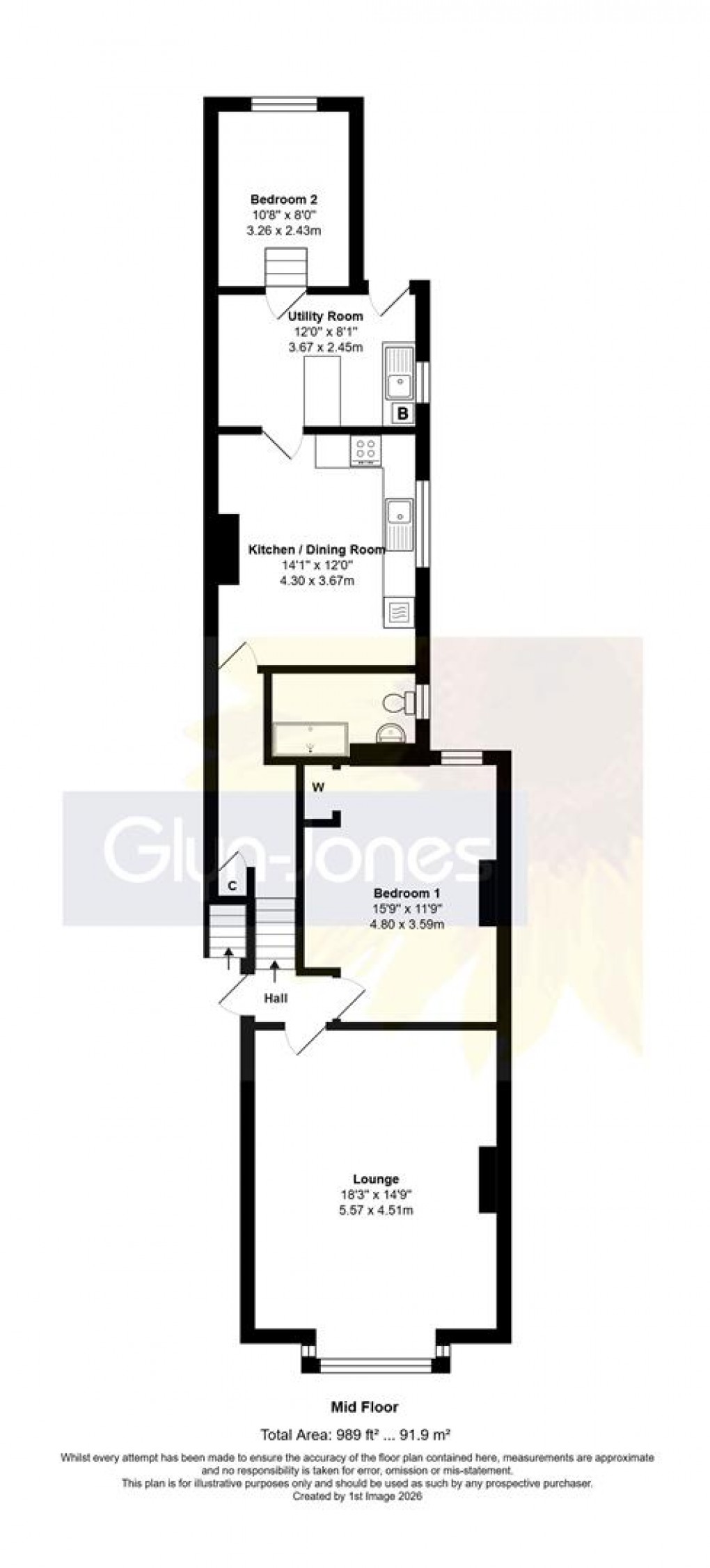 Floorplan for South Terrace, Littlehampton