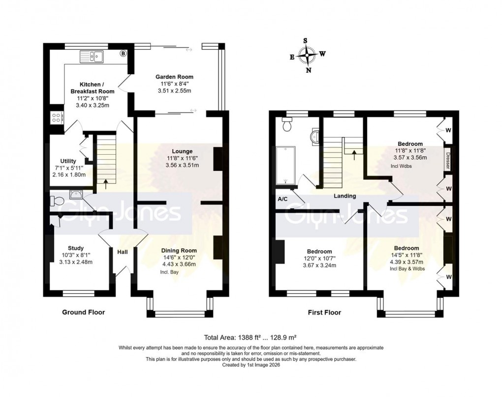Floorplan for Clun Road, Littlehampton