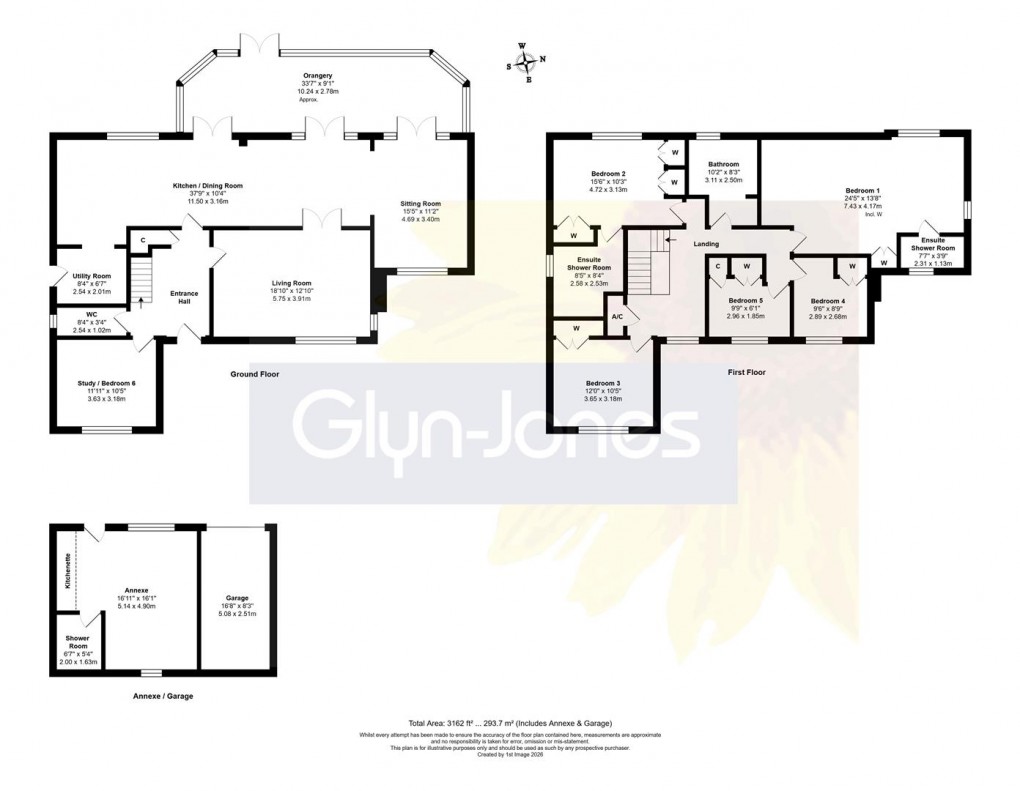 Floorplan for West Drive, Ham Manor, Angmering