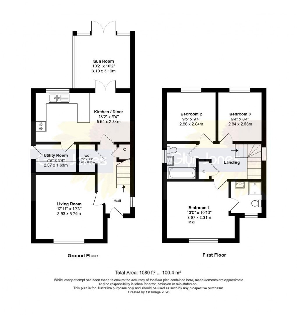 Floorplan for Lobelia Drive, Worthing