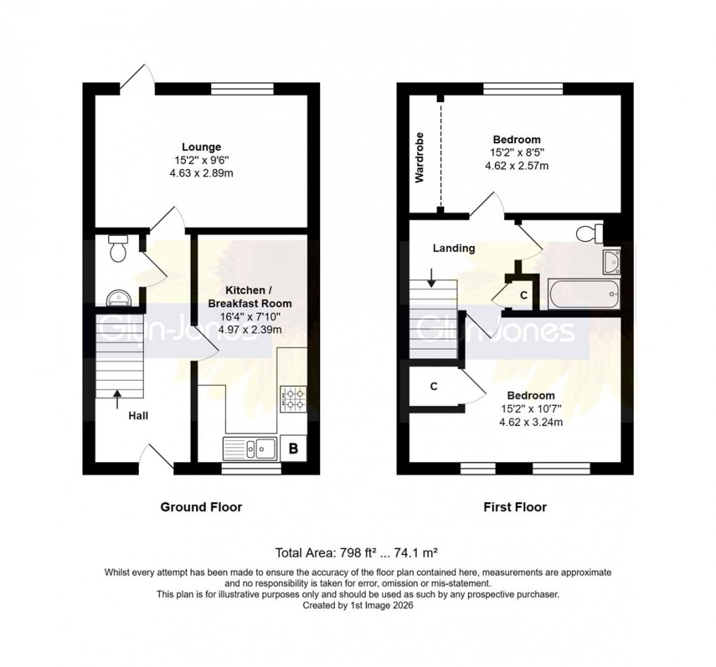 Floorplan for Neal Crescent, Littlehampton
