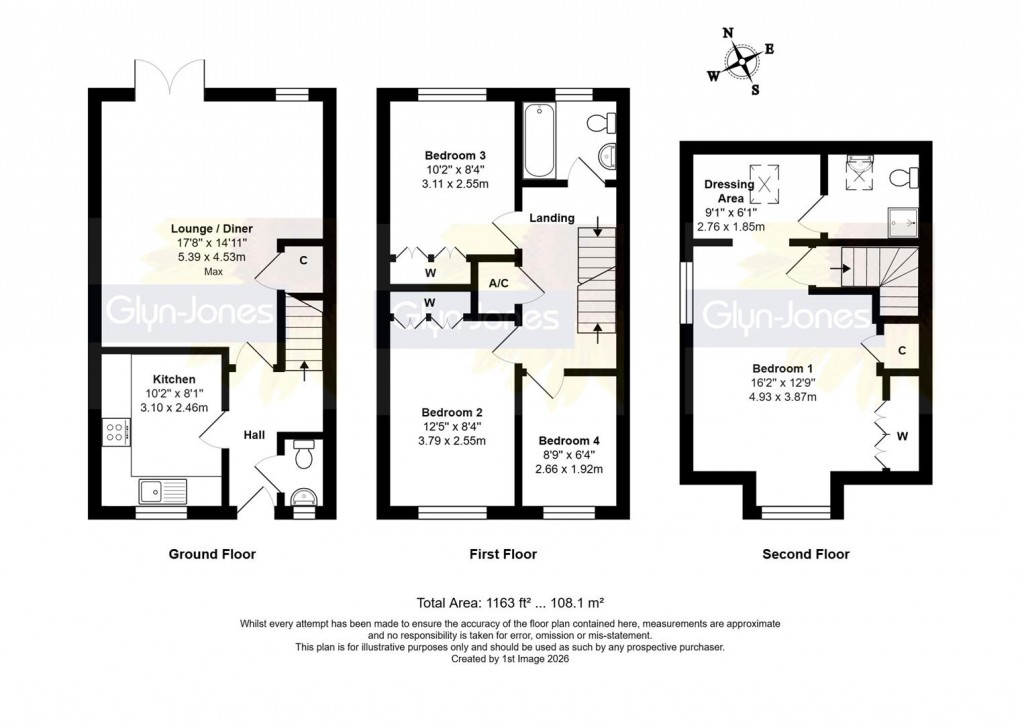 Floorplan for Holmes Way, Wick, Littlehampton