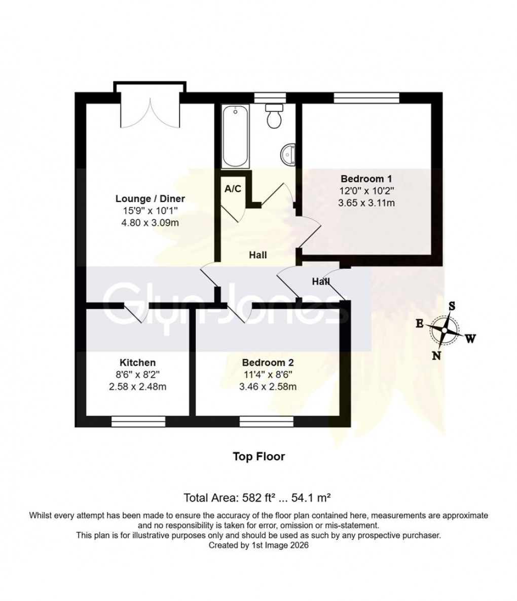 Floorplan for Sea Road, Rustington,