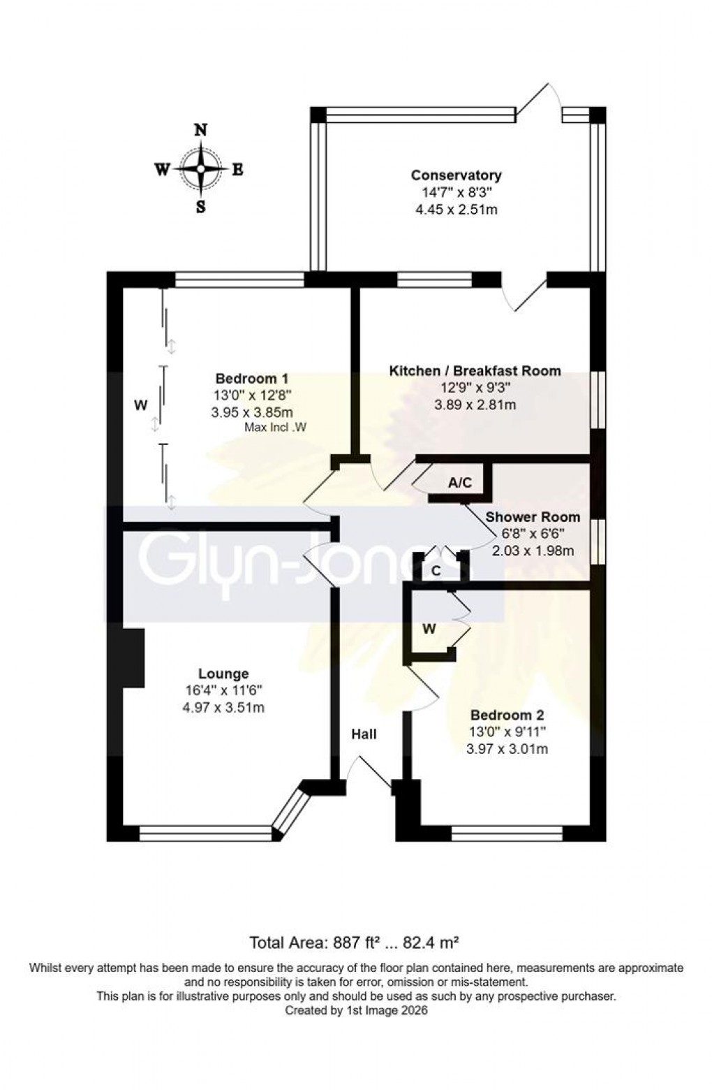 Floorplan for Hillview Crescent, East Preston