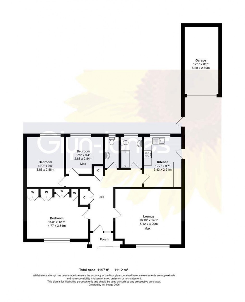 Floorplan for Tasman Close, Rustington