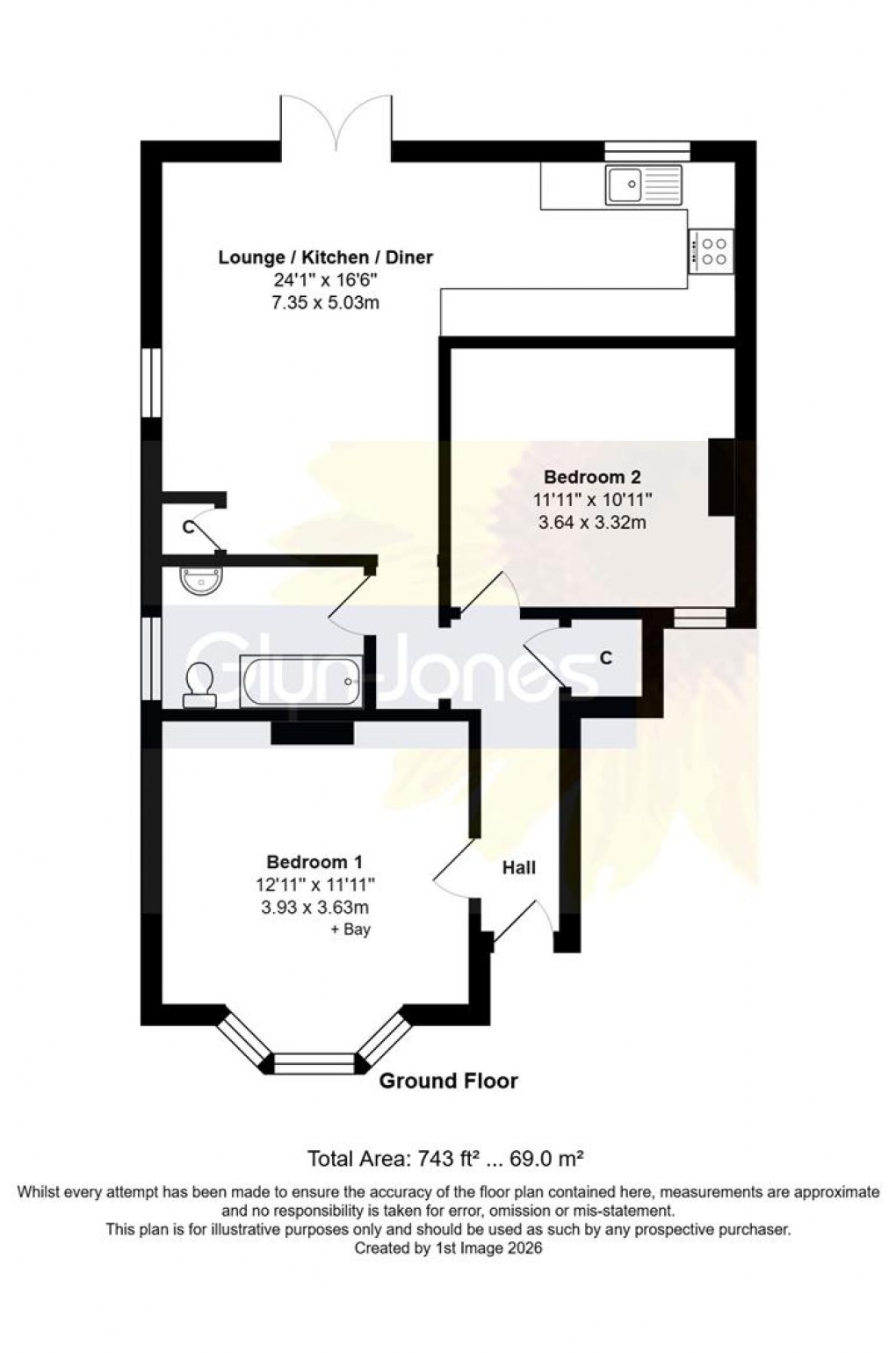 Floorplan for Linden Road, Bognor Regis