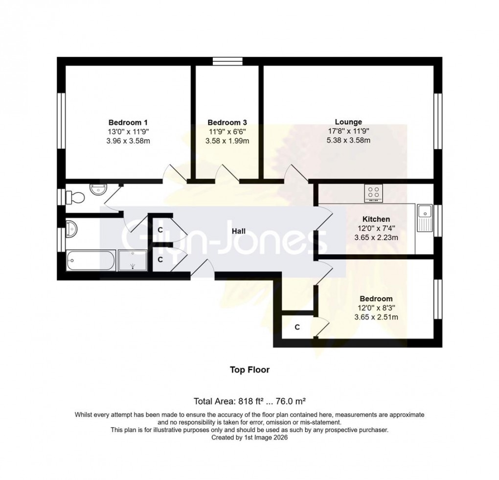 Floorplan for St. Augustine Road, Littlehampton