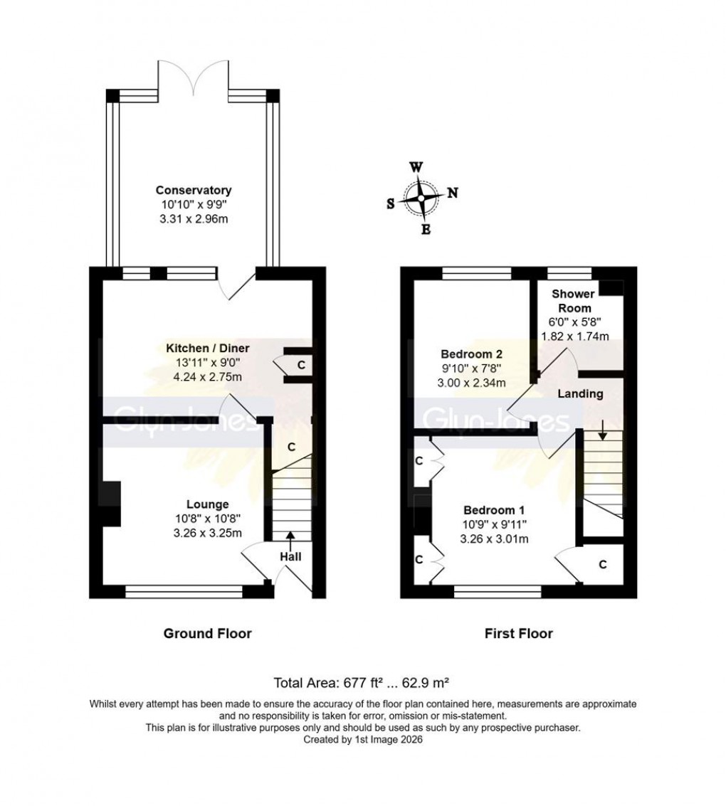 Floorplan for Conbar Avenue, Rustington